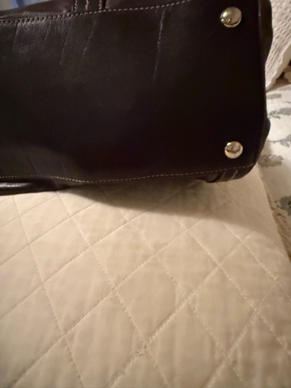Gucci Dark Brown Leather Satchel with Gold Hardware - Picture 3 of 6